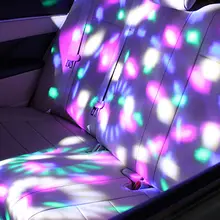 Автомобильная USB атмосферная лампа Красочный музыкальный ритм автомобиля огни автомобиля DJ вспышка взрыв звук контроль лампа атмосфера лампа