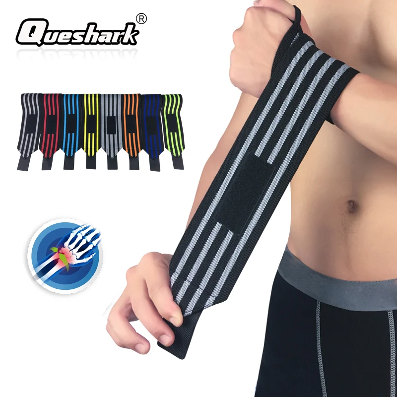 2Pcs Weight Lifting Hand Wrist Wrap Straps Sport Wristband Gym Training