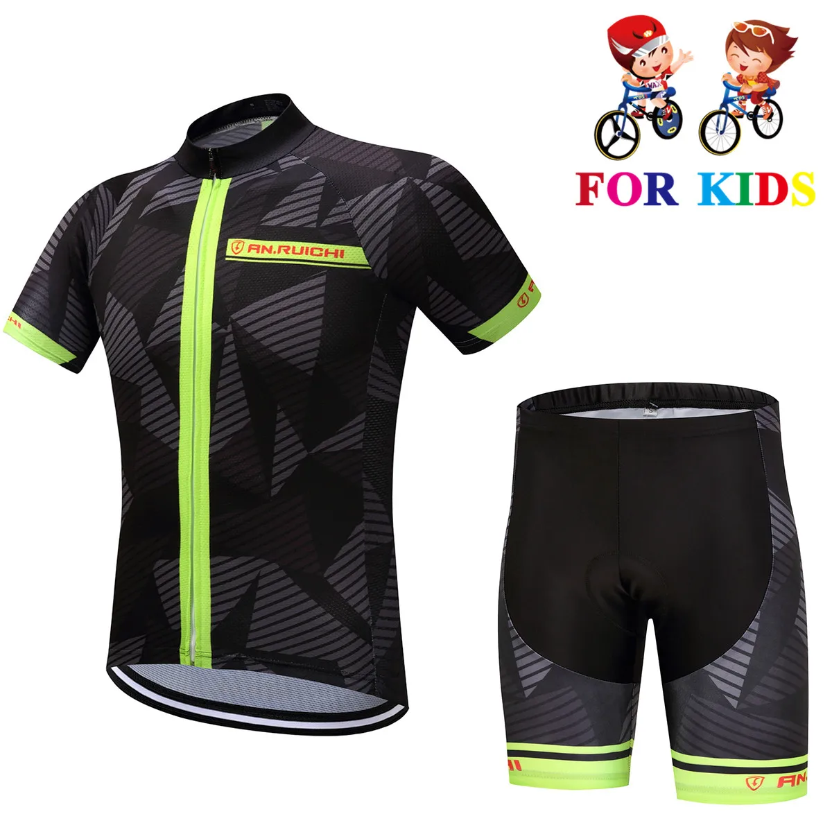 2022 Kids Cycling Clothing Short Sleeve Summer Cycling Jersey Set For