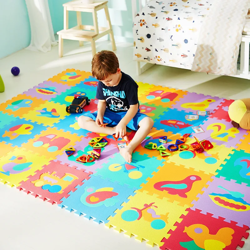 10Pcs/set 30*30cm EVA Foam Baby Play Mat Animal Letter Rug Carpet