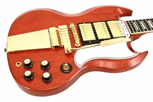Новая популярная модель WD Long Vibrola Tremolo Maestro Tailpiece w/Arm GOLD и Chrome для гитары SG LP из