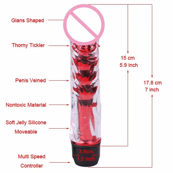 С украшением в виде кристаллов с бородкой и лысый шок AV палочка Вибратор Женская