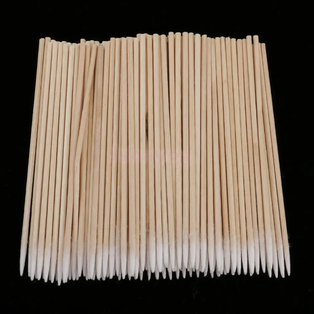 

100pcs/set Microblading Tattoo Supply Cotton Swabs Pointed Makeup Cosmetic Applicator 10cm