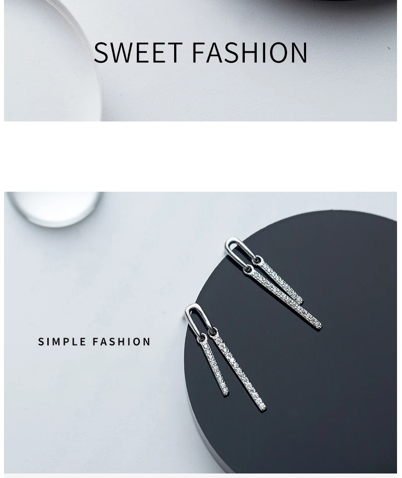 Women Earrings Silver 925 Cubic Zirconia Geometric Statement Earrings Orecchini For Wedding Party Jewelry Pendientes Feminino (8)