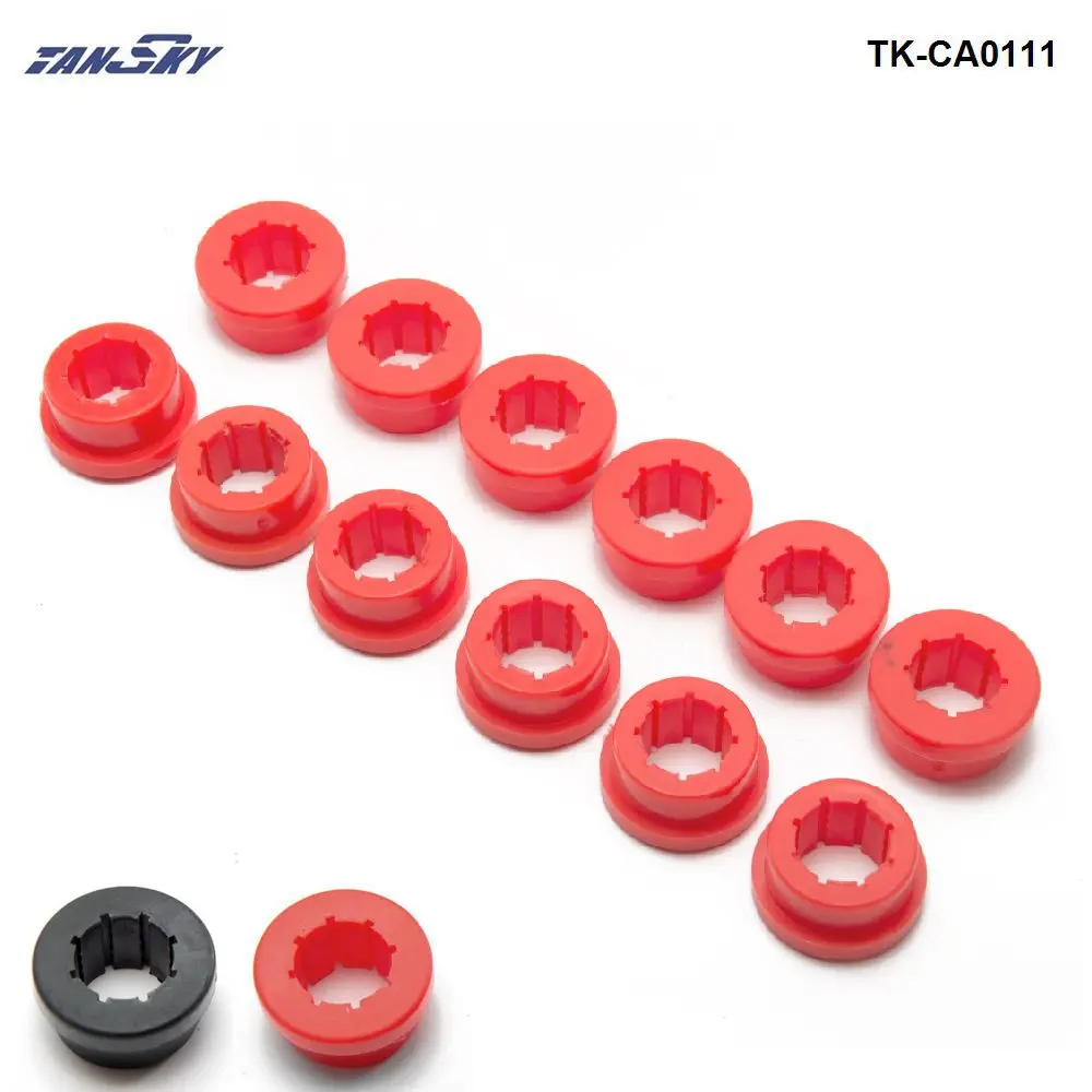 Car Styling 12pcs/lot Lower Control Arm Rear Camber Bushing Kit Red/Black EP-CA0111