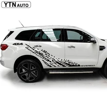 custom car decals 6pc protect scratch modified side body mud 4X4 styling graphic vinyl car stickers for ford everest