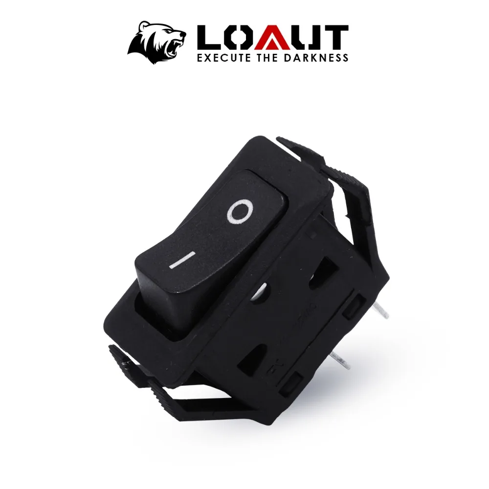 

LOAUT 2019 High Qulaity Waterproof 2Pin 10mmx15mm Universal Single Control Switch On Off Rocker Switches with Wire 12A 125V 250V