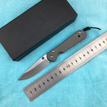 

LEMIFSHE Small sebenza 21 folding knife bearing D2 blade TC4 titanium alloy handle camping hunting fruit knife EDC tool