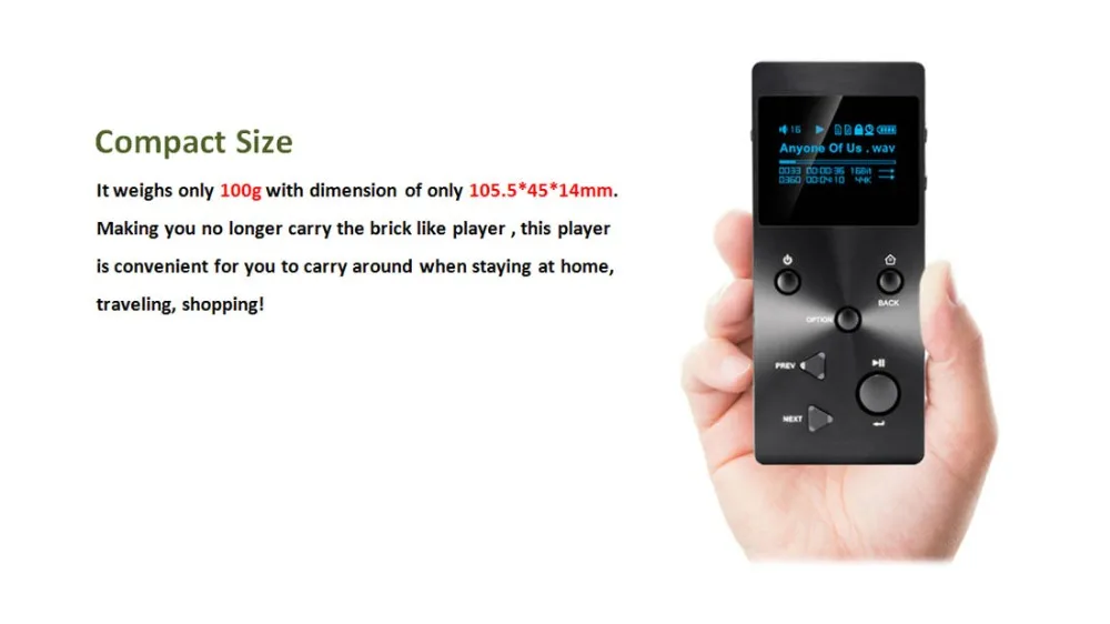 XDUOO X3 Профессиональный без потерь ape flac WAV AIFF AAC MP3 HIFI музыкальный плеер с HD oled-экраном бесплатно с X3 кожаный чехол