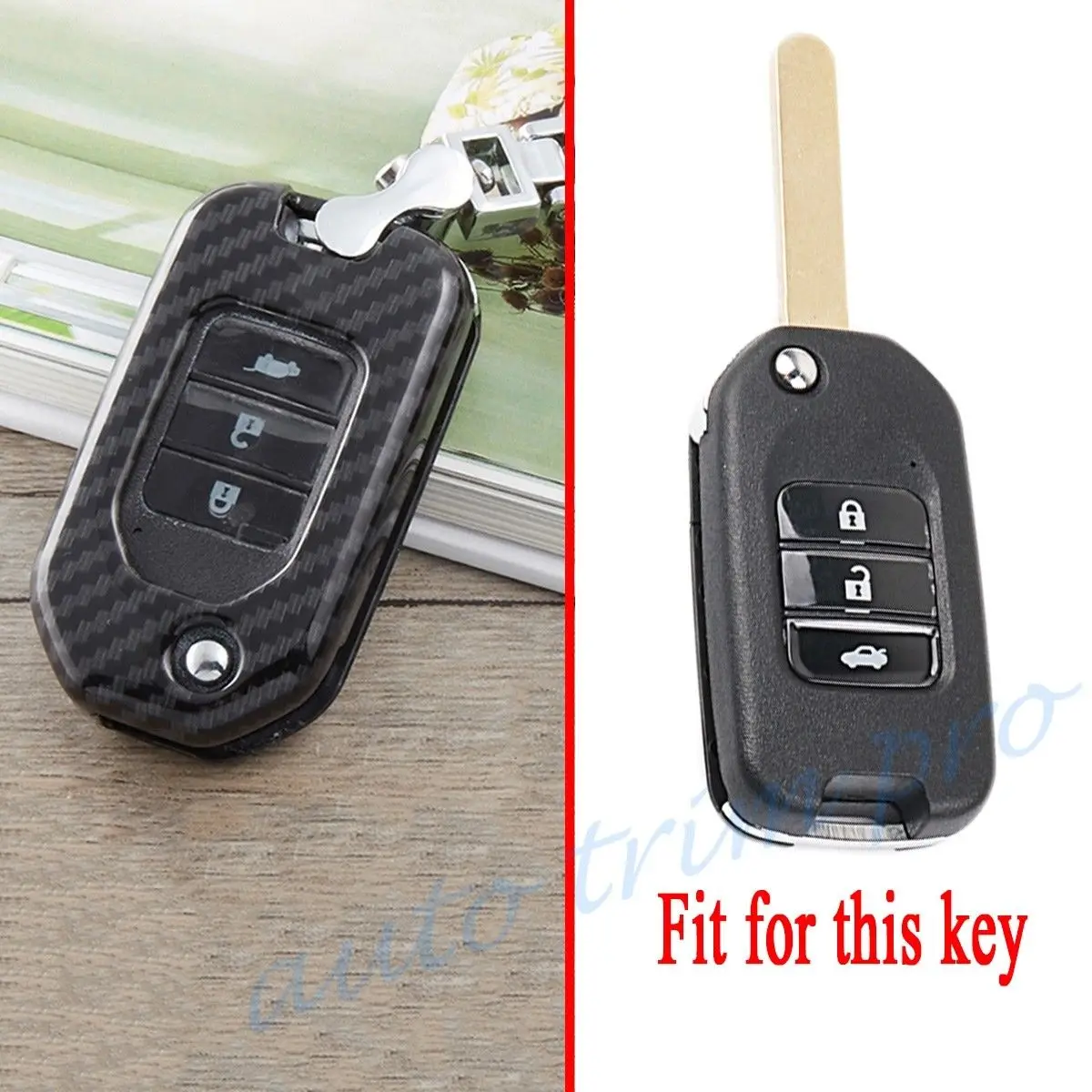ABS чехол для ключей, запчасти, подходит для Honda Accord Civic HRV CRV Odyssey Jade Crider 2/3 кнопок, держатель для ключей, оболочка, брелок, сумка, крышка, аксессуары