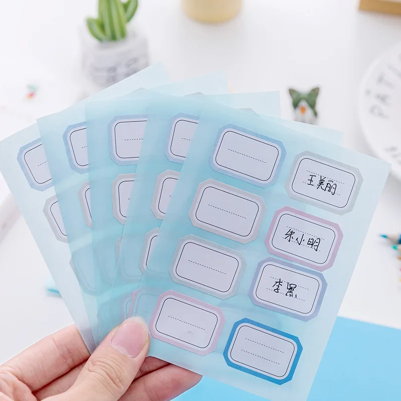 

Self-adhesive labels Paste sticky note 2pc/lot sticker stationery tag price sticker blank name handwriting school office supplie