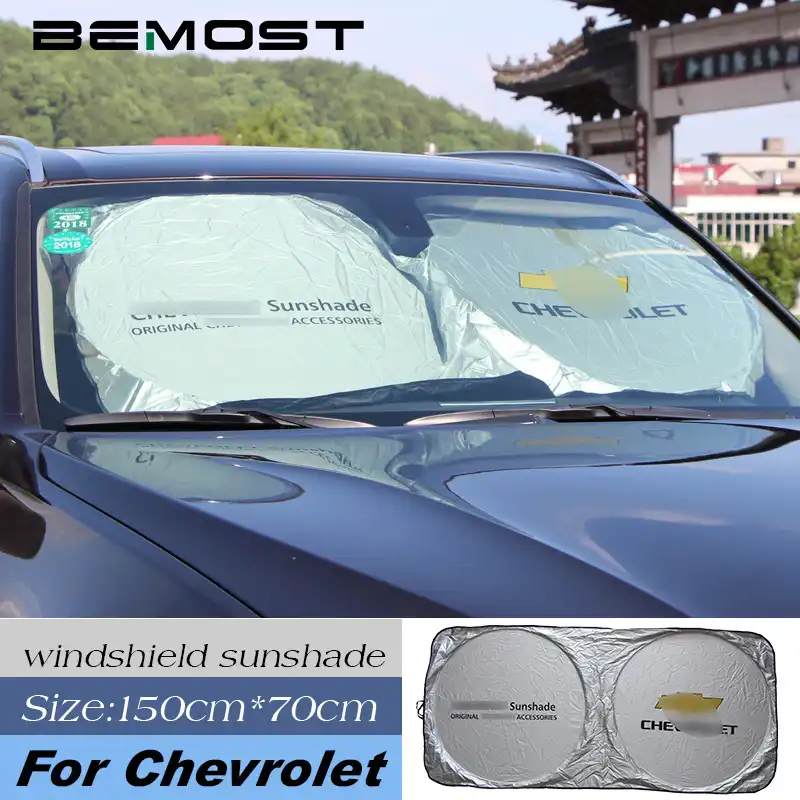 Bemost 車のフロントガラスサンシェードシボレースパークオーランドオキ Aveo ソニッククルーズフロントウィンドウ保護バイザーカバー フロントガラス日よけ Aliexpress