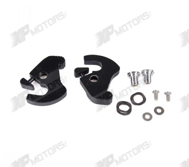 

New BLACK DETACHABLE ROTARY LATCHES KIT FOR HARLEY TOUR-PAK SISSY BAR LUGGAGE RACKS