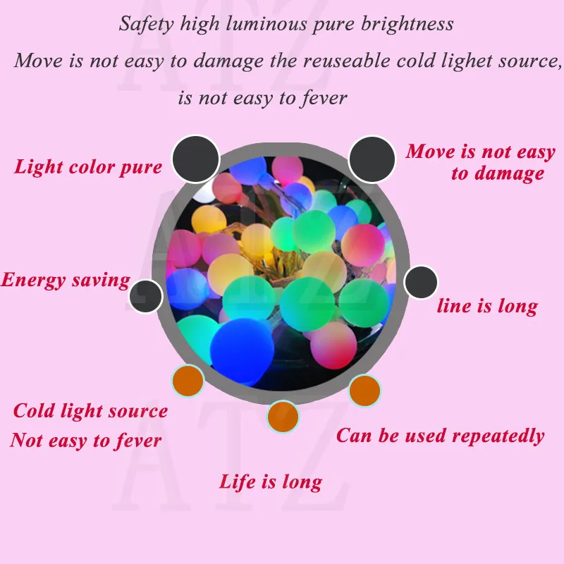 2016 NEW Lights Ball led String AA battery  (2)