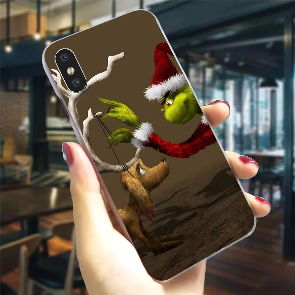 Monster Grinch палантин чехол для телефона с рождественским рисунком для iPhone 6S чехол 5 5S SE 6/6 6S Plus 7 8/7 10 Plus X XS XR Xs Max жесткий чехол - Цвет: K1034606