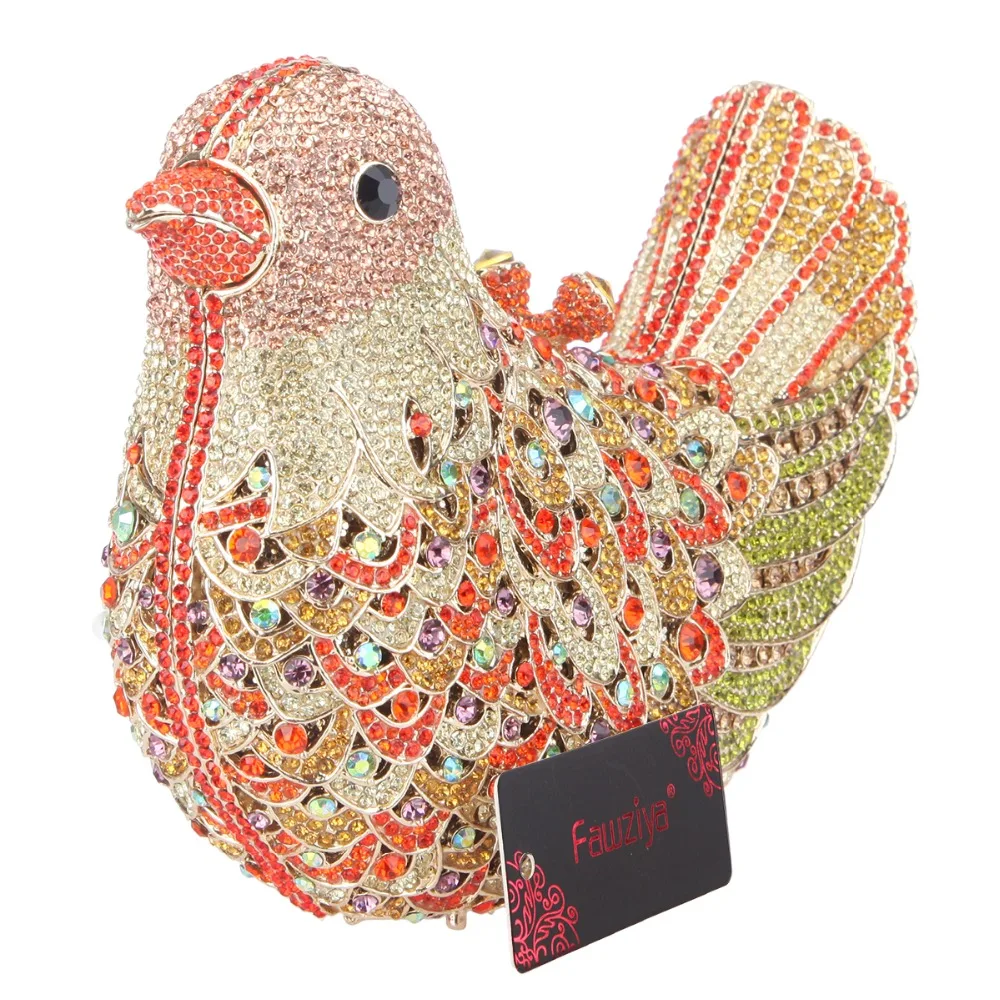 E1473-Fawziya-clutch crystal bird-Orange (4)