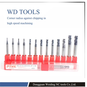 

4mm Solid Carbide Square 35 Helix CNC machine tool for variety solid materials/milling tools HRC60