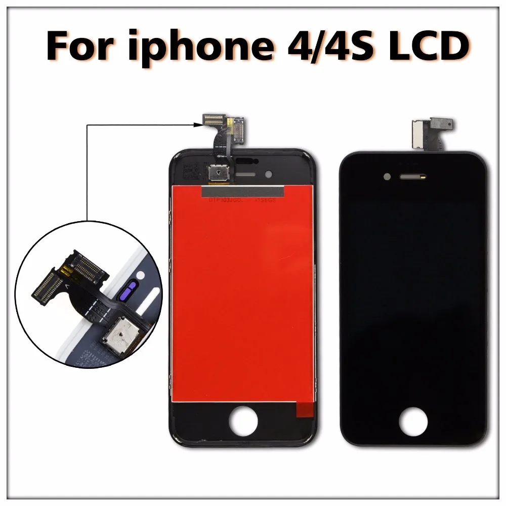20 шт. бесплатная доставка качество OEM дигитайзер ЖК экран для iPhone 4|lcd screen|lcd display