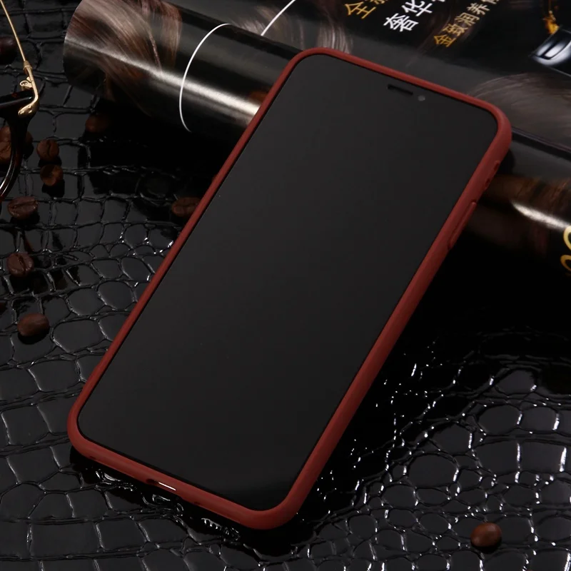 XBXCase Candy Color TPU Rubber Silicone Phone Case for iPhone 6 6S 7 8 Plus Matte Protective Case for iPhone XS X XSMax XR Cover