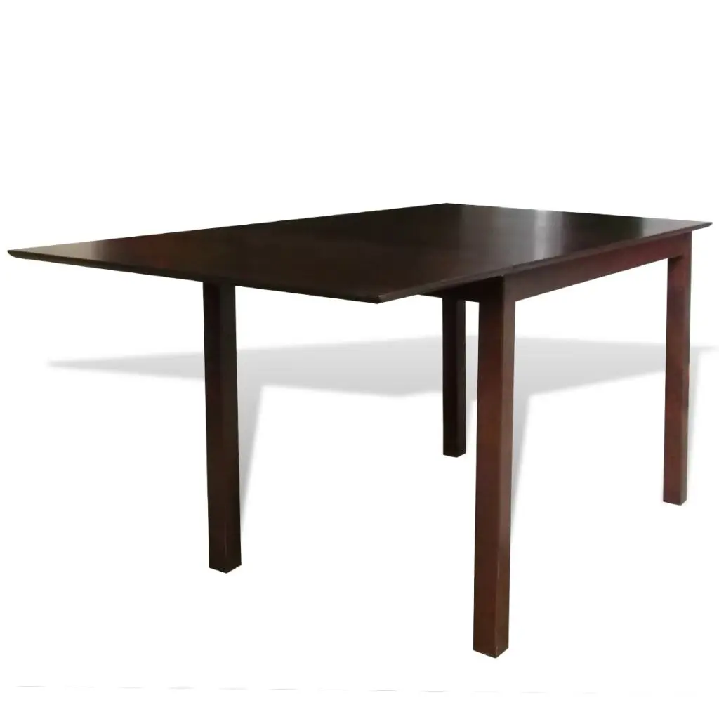 vidaXL Solid Wood Brown Extending Dining Table 59"in Dining Tables