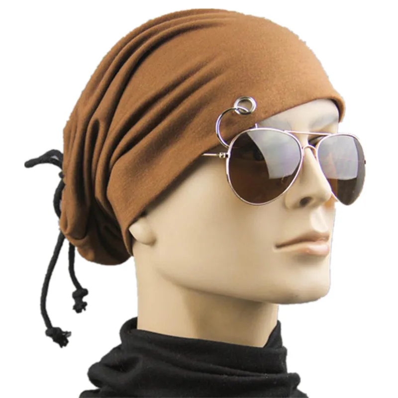 

2017 Newly Design Hat Men Women Solid Color Fold Casual Cap Head Pile Cap Street Cap Bandage Back Fashion Unisex Skullies De8