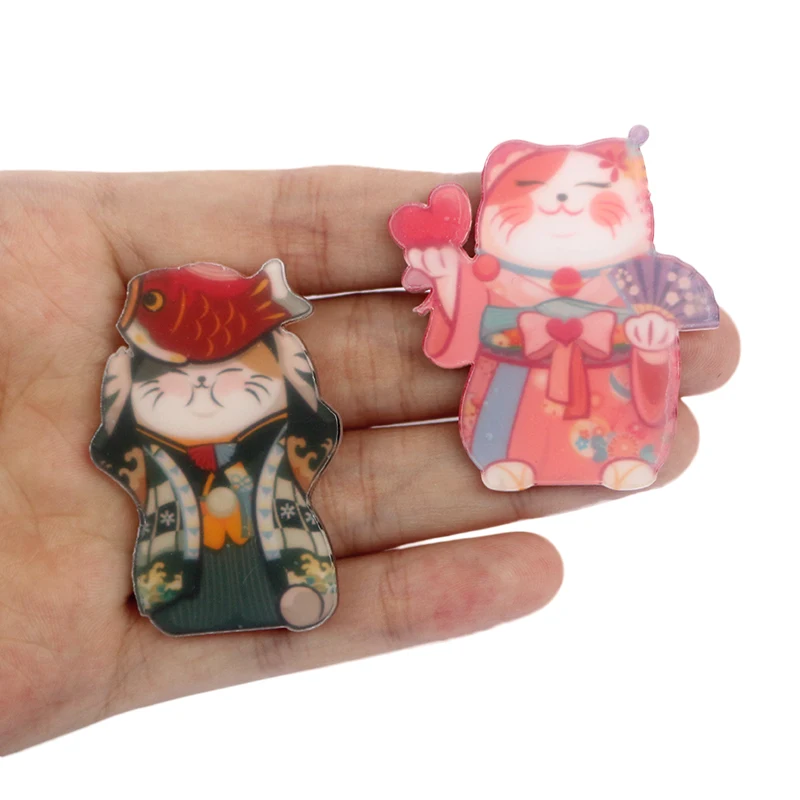 Kawaii Blink Cat Прекрасный мультфильм акриловый значок брошь Значки рюкзак «сделай сам» Значки на одежду значки аксессуары