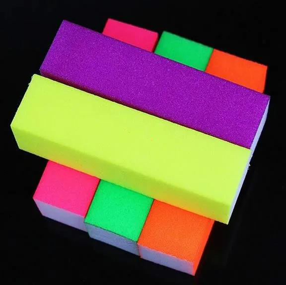 

Fluorescent Color Buffing Sanding Buffer Block Files Manicure Nail Art Tips Women Manicure Tools