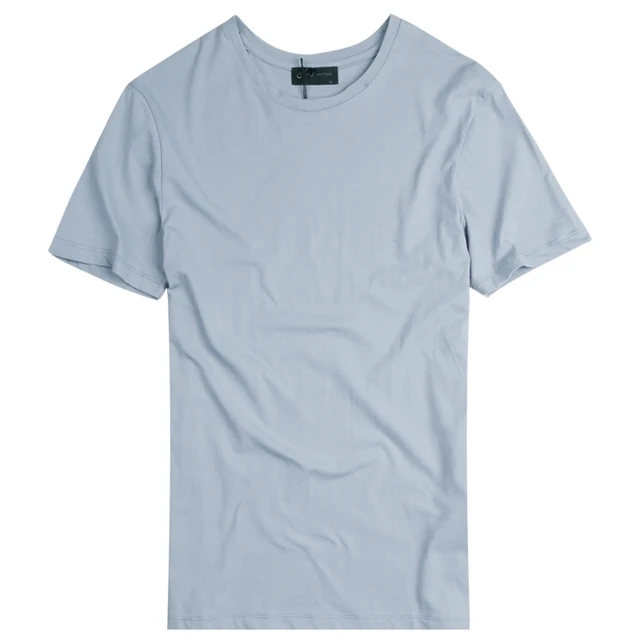 Buy 2017 Spring Mens Fashion T Shirts solid Gray Green