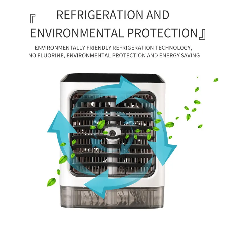 

White Arctic Air Conditioner Cooler Desk Home Energy Saving Refrigerator Portable Handy Strong Motor Humidifier