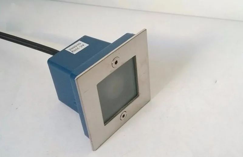 1 Вт AC85 265V светодиодный светильник с квадратным заземлением уличный точечный
