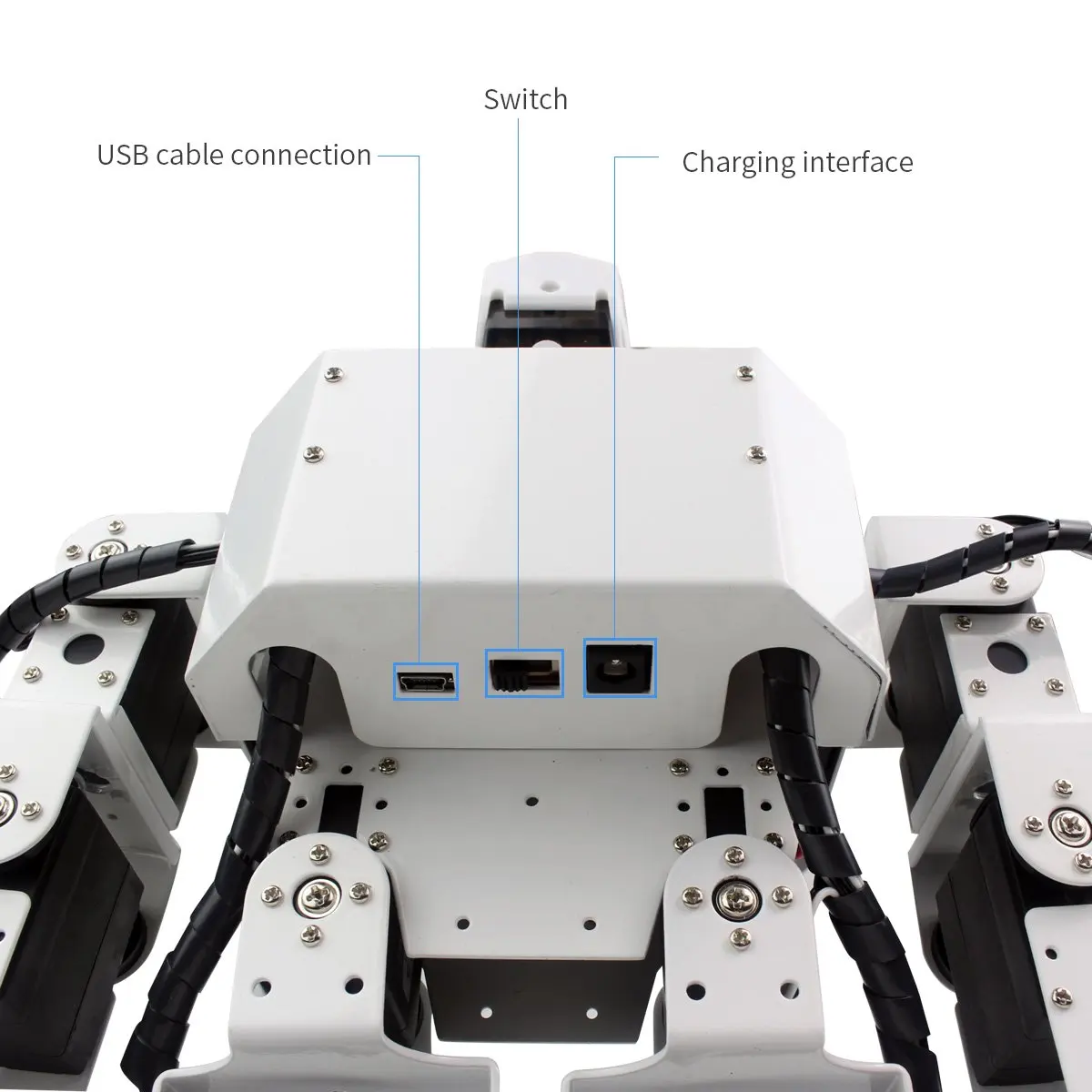 LewanSoul H3S 16DOF Biped человекоподобный робот комплект с бесплатным приложением MP3 модуль подробное видео учебник поддержка Sing Dance (собранный)