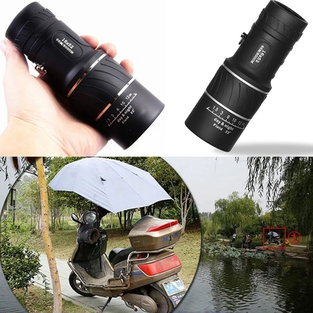

16x52 handheld Monocular Telescope Green Film Optical 16x Zoom Hand Monocular Scope for Travel Hunting Fishing Sport Match