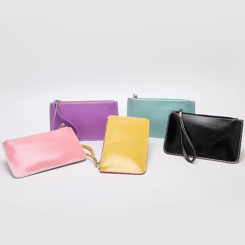 

Candy Colorful Coin Purses for Women Pu Long Wallets for Ladies Female Day Clutch Zipper Small Money Pouch Pack Card Holder 2019