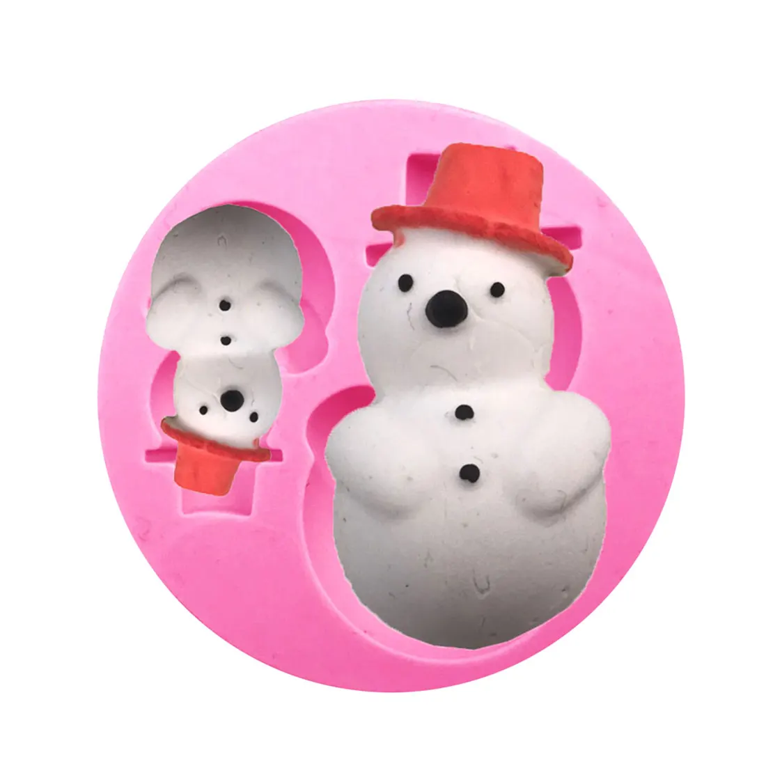 

Christmas Snowfake Snowman Shaped Silicone Mold Cake Decoration Fondant cookies tools 3D Silicone Mould Gumpaste Candy