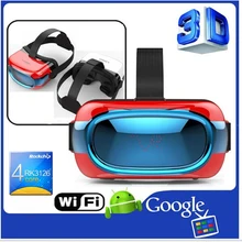 New high quality all in one VR glasses 3D glasses 360 degree virtual reality support 3D movie/games/video VR box RK3126 Quad Cor