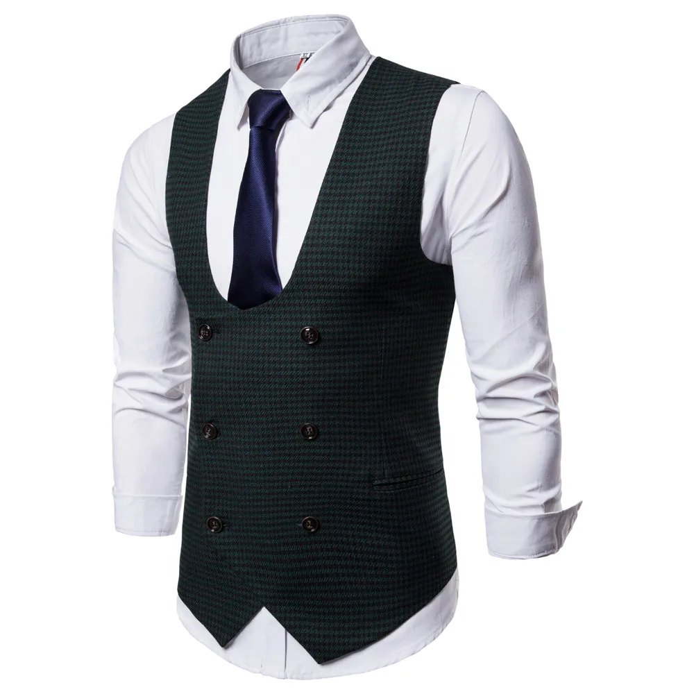 Прямая жилет M-4XL мужской деловой костюм британский джентльмен стильные блейзеры приталенная жилетка куртка пальто 80813