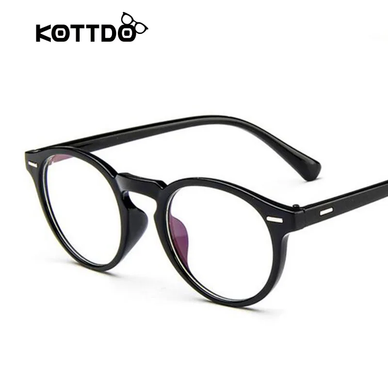 KOTTDO Ретро винтажные очки для глаз круглые женские mypia оправа мужчин oculos|Мужские