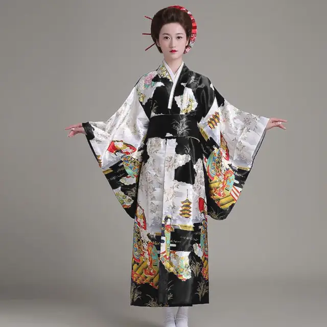 Ladies black kimono Clearance