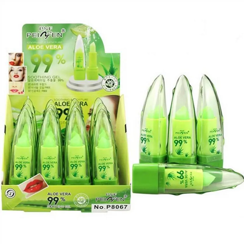 

12pcs Waterproof Magic Colour Temperature Change Color Aloe Lipstick Protection Lip Balm Long-Lasting Moisturizer Lips Cosmetics