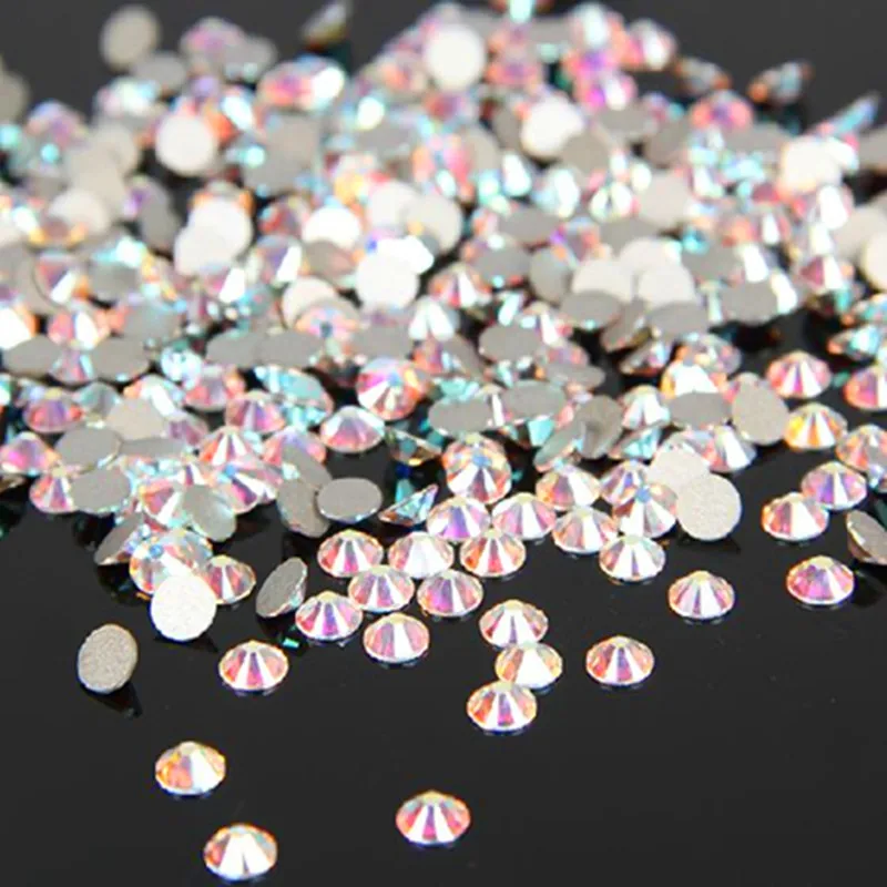 

SS3-SS40 Super Glitter Rhinestones Crystal AB DMC Non Hot Fix FlatBack Strass Sewing Fabric Garment Rhinestone Nail Art Stone