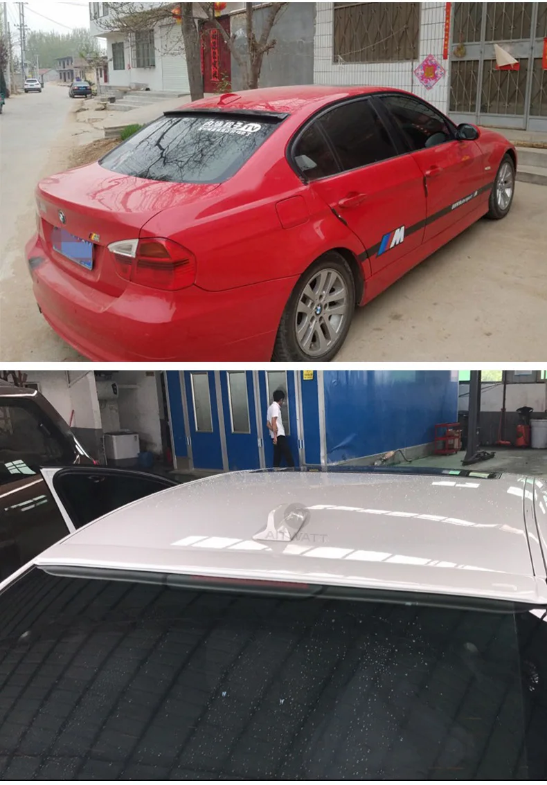 Автомобильный спойлер, пригодный для BMW 3 серии E90 320i 318i 325i 330i M3 2005-2012, задний багажник из углеродного волокна, задний спойлер на крышу