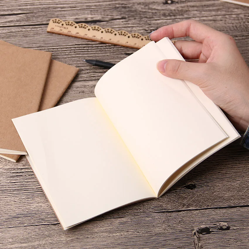 1PC Cowhide Paper Vintage Cover Travel Journal Notebook Blank Notepad Office School Stationery Supplies 1PC Cowhide Paper Vintage Cover Travel Journal Notebook Blank Notepad Office School Stationery Supplies