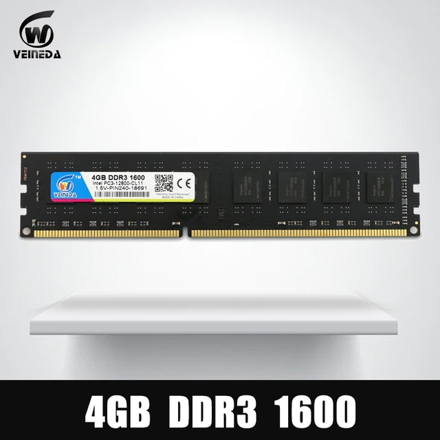 Best Offers VEINEDA Dimm Ram DDR3 4 gb 1600Mhz Compatible 1333 1066 ddr 3 4gb PC3-12800 Memoria 240pin for All AMD Intel Desktop Best Offers VEINEDA Dimm Ram DDR3 4 gb 1600Mhz Compatible 1333 1066 ddr 3 4gb PC3-12800 Memoria 240pin for All AMD Intel Desktop