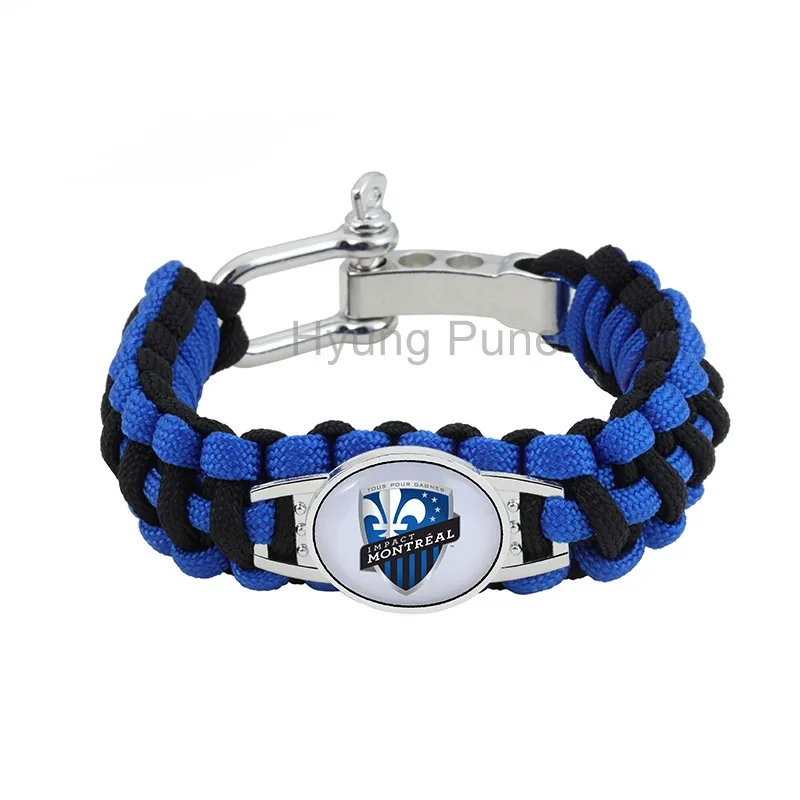 US Soccer Montreal Impact Paracord Bracelet Adjustable Survival