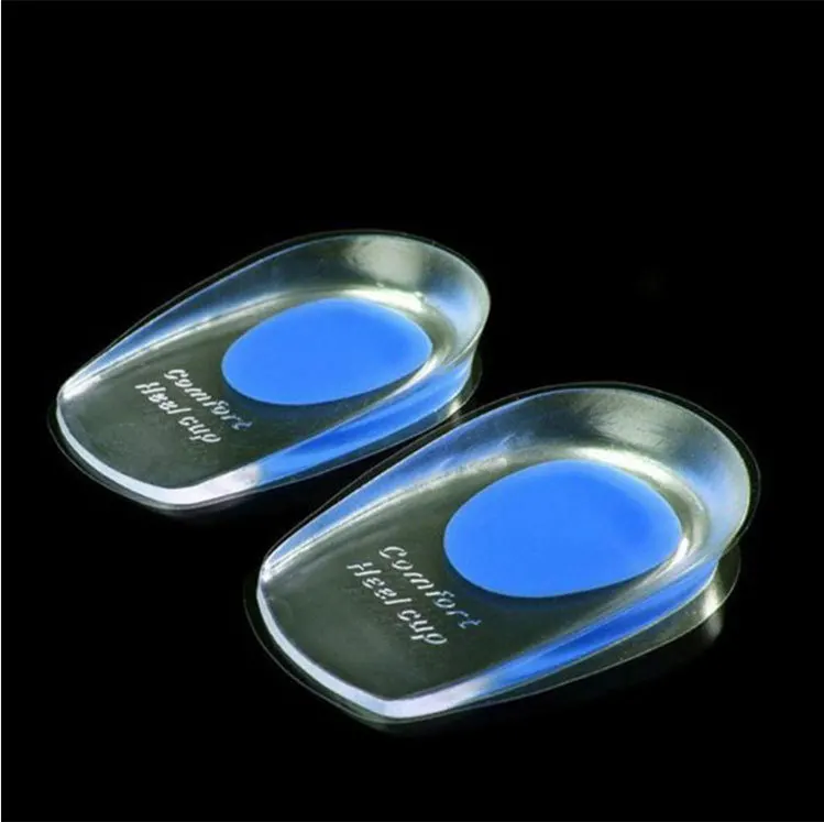 

Comfort Heel Pain Insoles Relieve Foot Pain Silicon Gel Heels Cup Cushion Protectors Spur Support Shoe Pad Feet Care Inserts