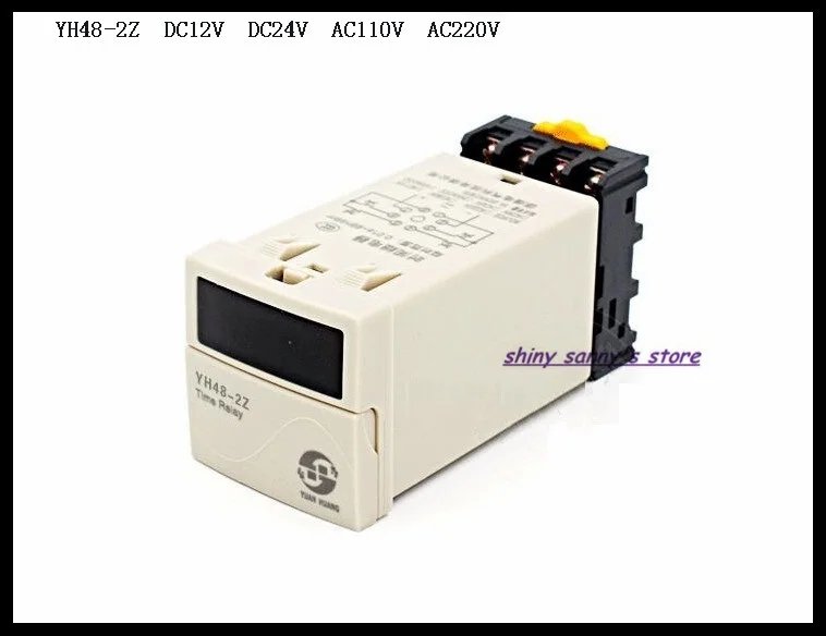 

Upgrades YH48-2Z DH48S-2Z DC12V, DC24V, AC110V, AC220V Multifunction Digital Timer Relay On Delay 8 Pins DPDT Brand New