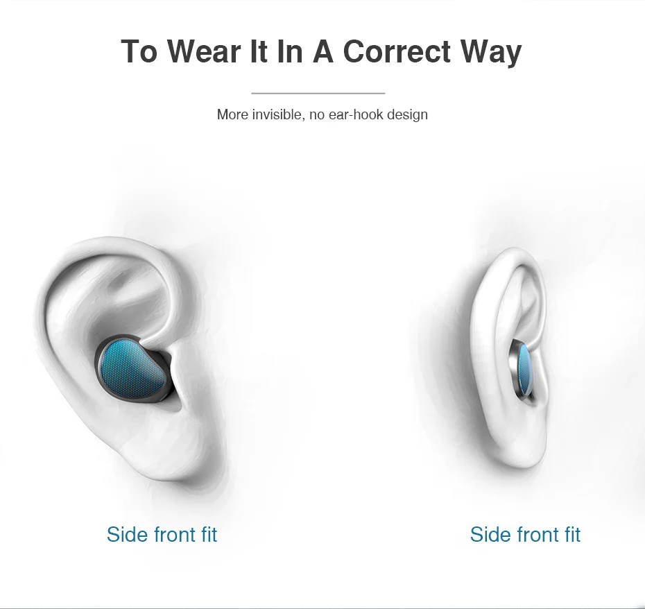 Mini Invisible Bluetooth Earphone Bluetooth Headset Single Wireless Earbud Charging Box Hands-free For Phone Sport Music (3)