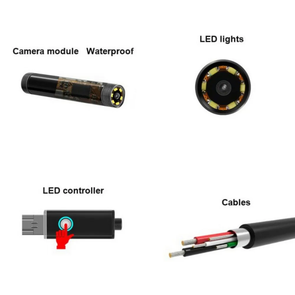 3 в 1 USB эндоскоп HD визуальная Чистка ушей ложка портативная Ушная серьга с 6 светодиодный светильник ушной раковины набор для удаления ушей новая