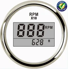 52mm Auto Tachometers Modification 0 9900 Digital Rotation Speed Gauges 9 32v with Hourmeter for Car