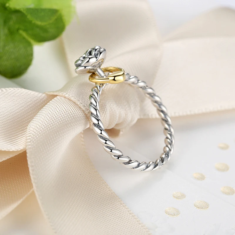 ZMZY Подлинная 925 Серебряная роза цветок кольца обручальное кольцо бренд S925 ювелирные изделия для женщин
